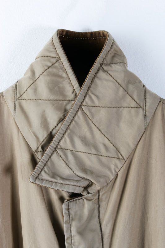 Cappotto Prada Linea Rossa in lana beige