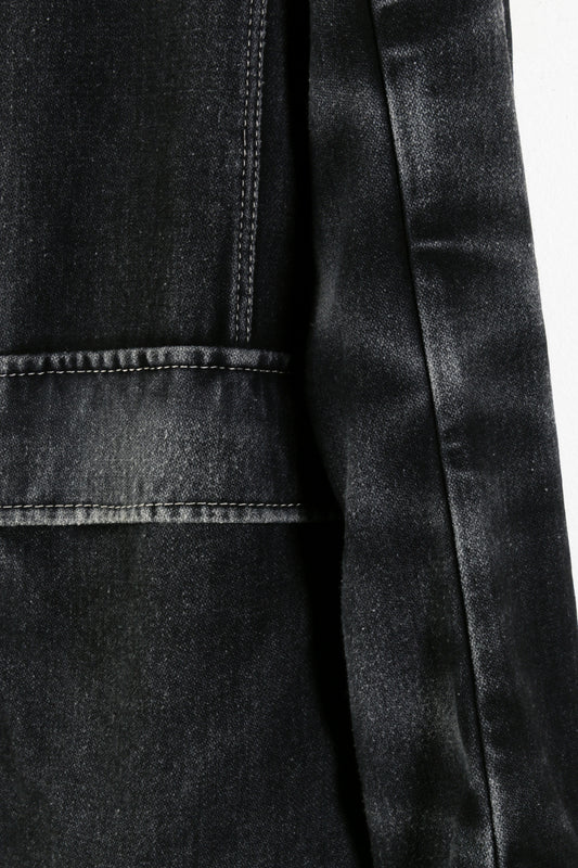 Prada Black Washed Wool Coat