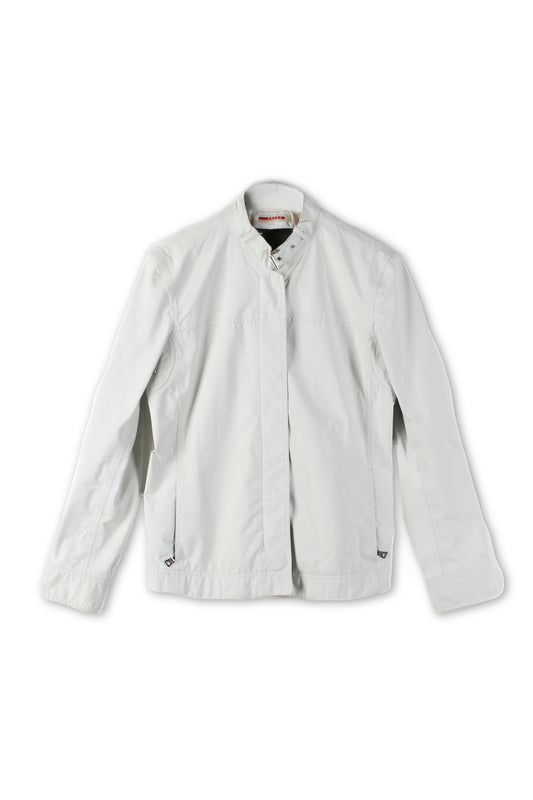 Giacca in nylon bianco Prada Linea Rossa