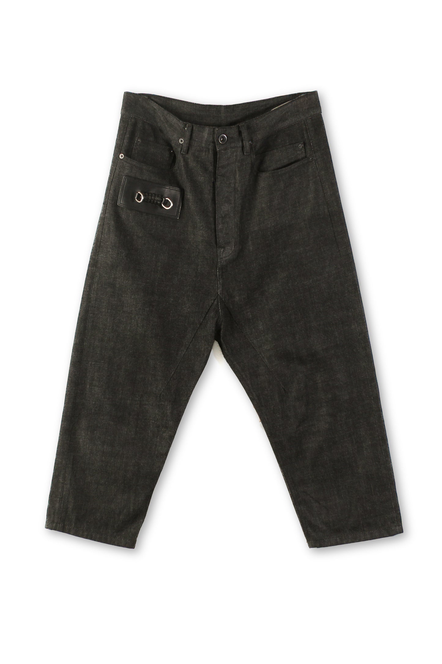 Men's Rick Owens Black Matte Jeans