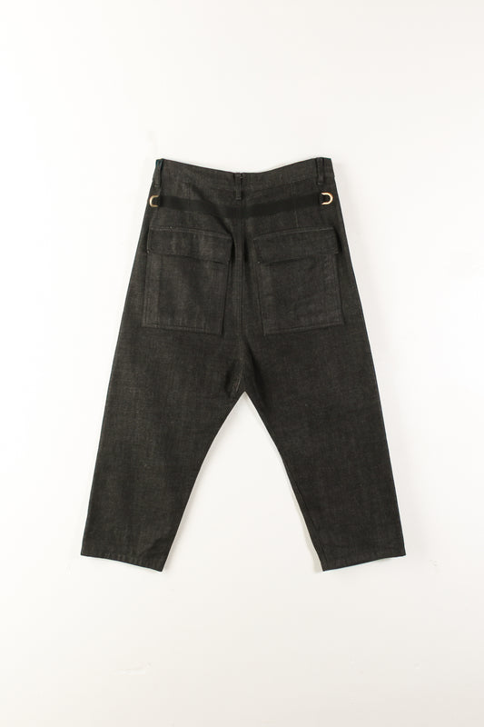 Men's Rick Owens Black Matte Jeans