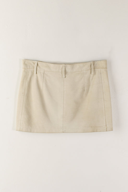 Minigonna Ann Demeulemeester in pelle scamosciata 