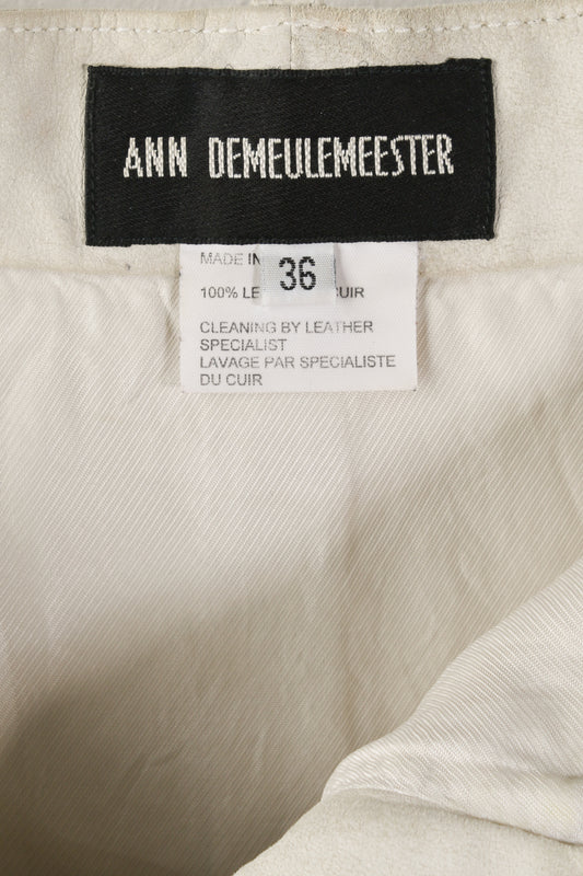 Minigonna Ann Demeulemeester in pelle scamosciata 