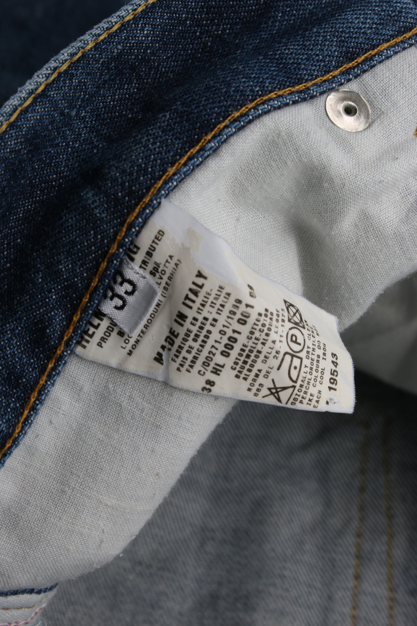 Jeans Helmut Lang cimosati da uomo