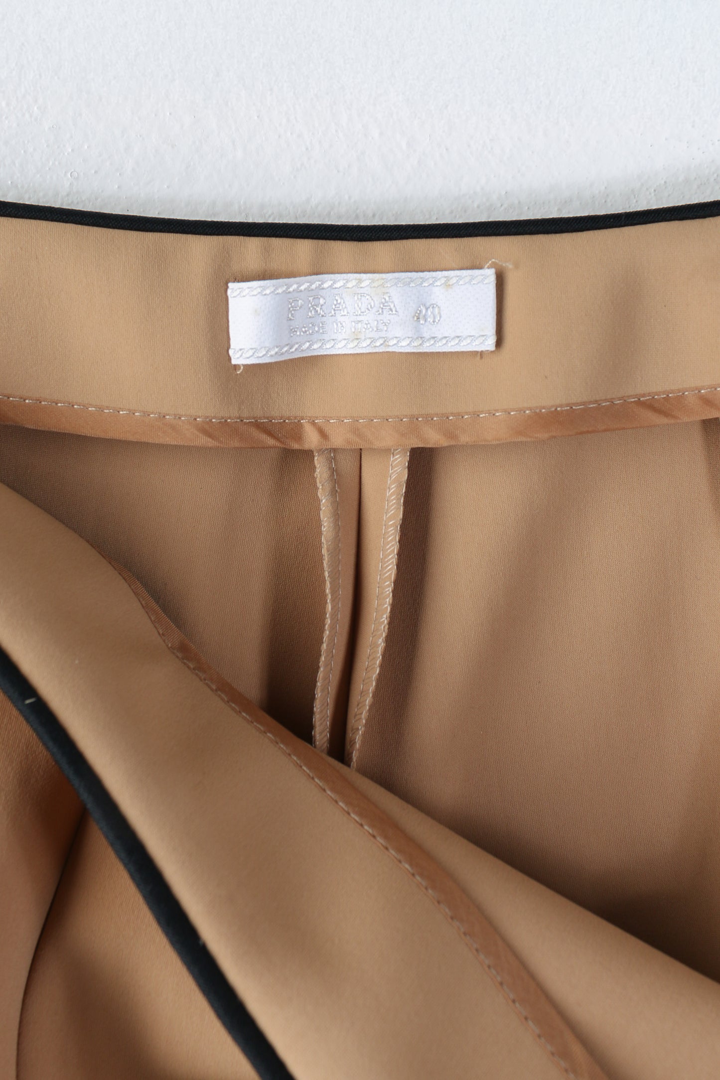 Prada Beige Nylon Trousers