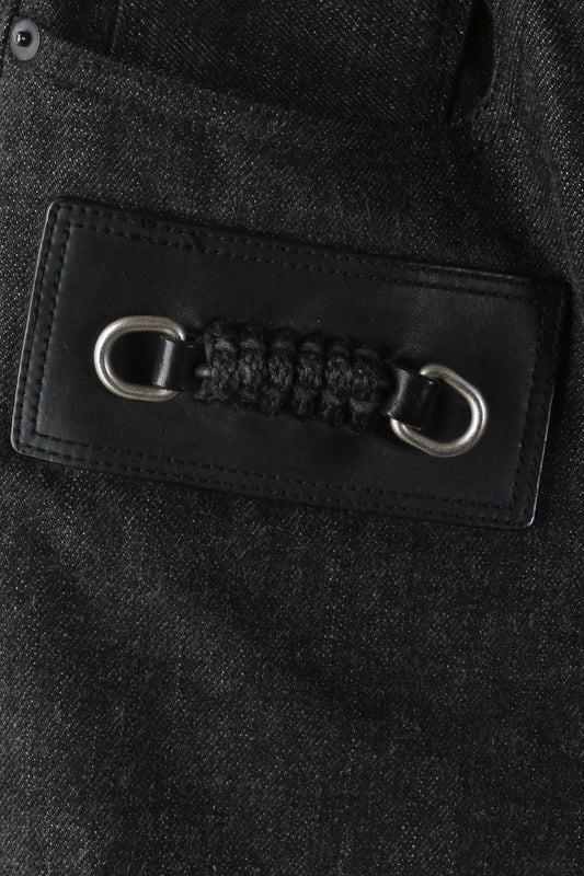 Men's Rick Owens Black Matte Jeans