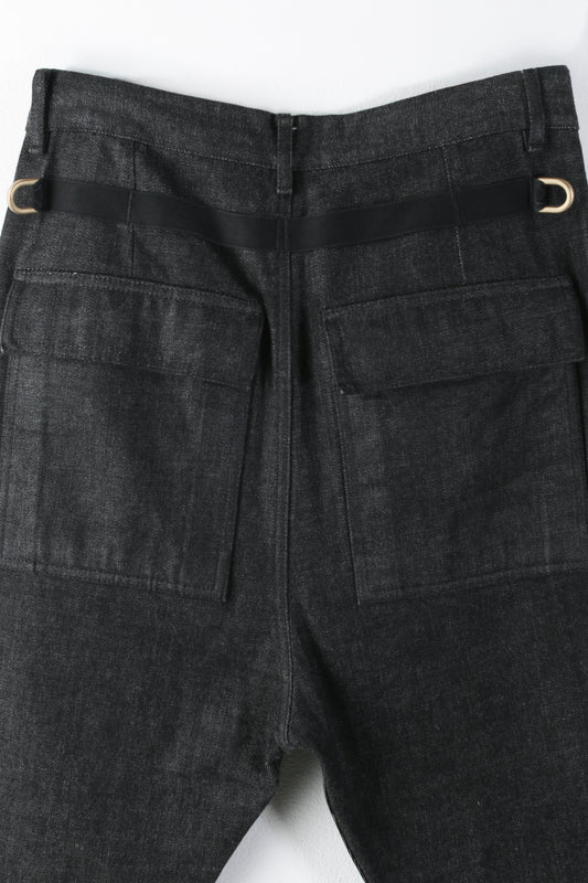 Men's Rick Owens Black Matte Jeans