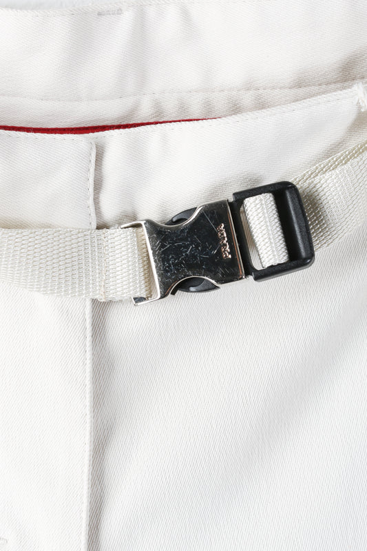 Prada Linea Rossa Off White Trousers