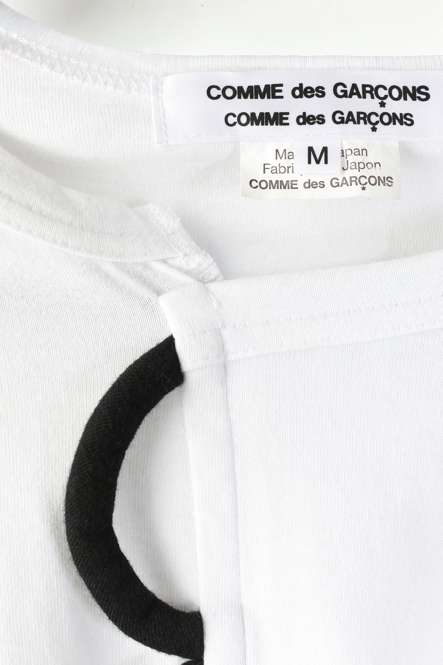 T-shirt bianca ricamata Comme Des Garcons 