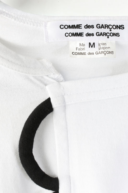 T-shirt bianca ricamata Comme Des Garcons 