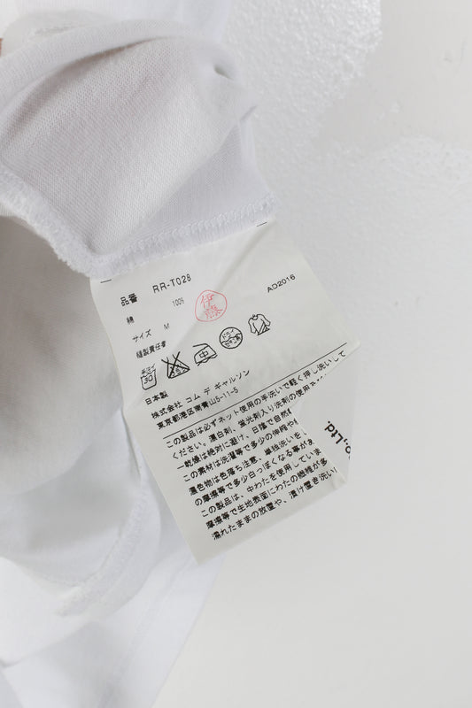 T-shirt bianca ricamata Comme Des Garcons 