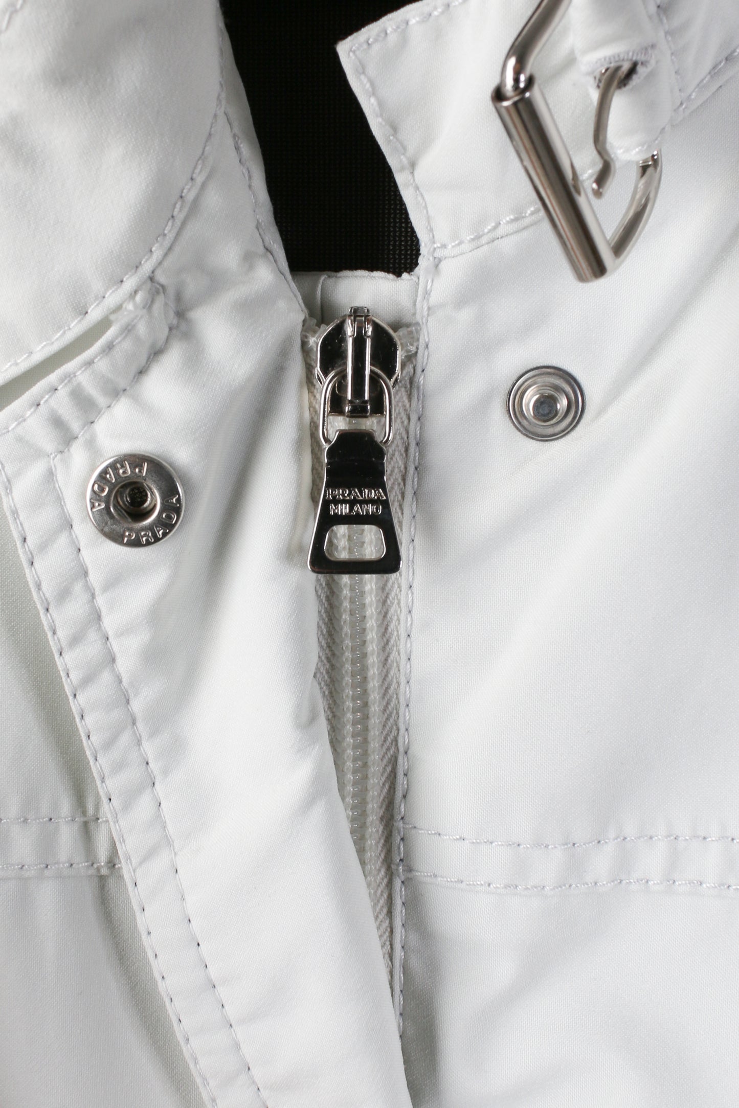 Prada Linea Rossa White Nylon Jacket