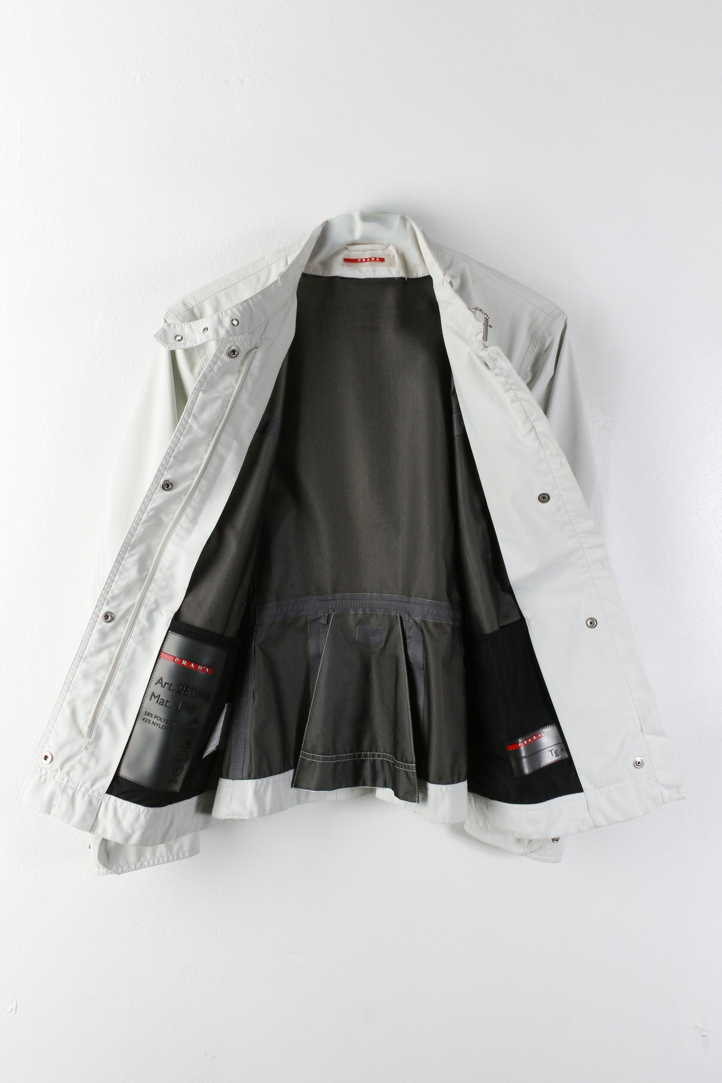 Prada Linea Rossa White Nylon Jacket
