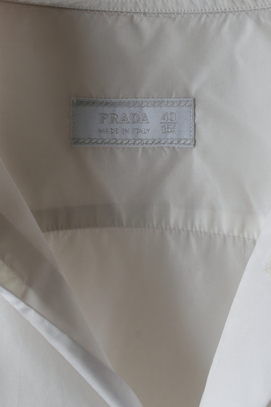 Prada Off White Nylon Shirt