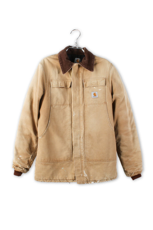 Carhartt quilted jacket with corduroy collar