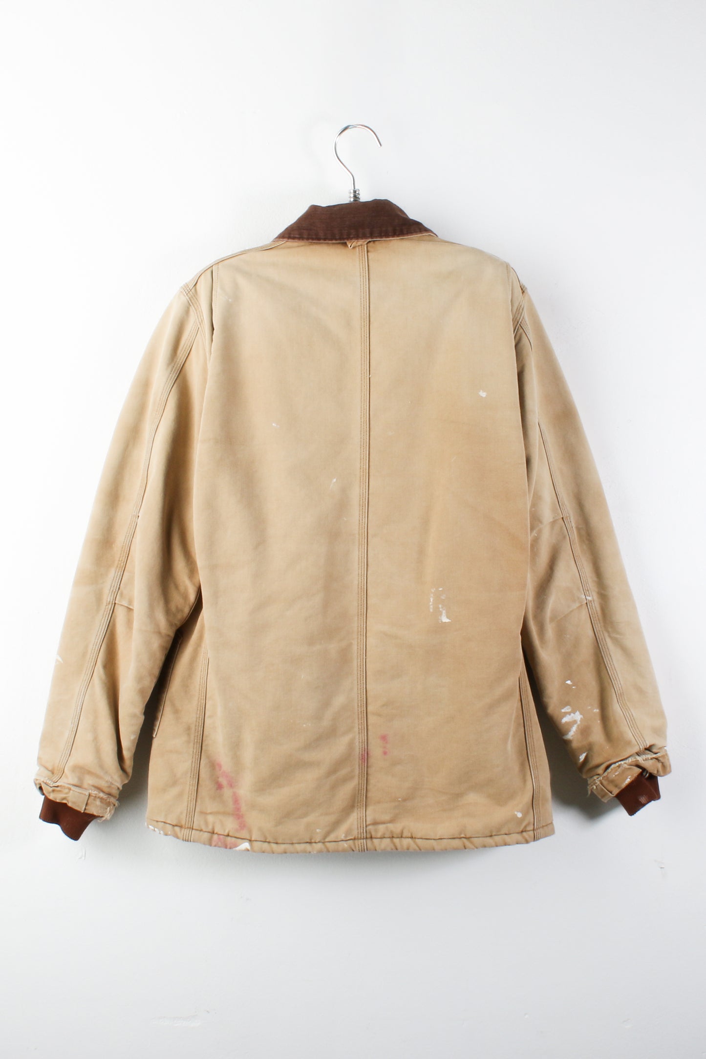 Carhartt quilted jacket with corduroy collar