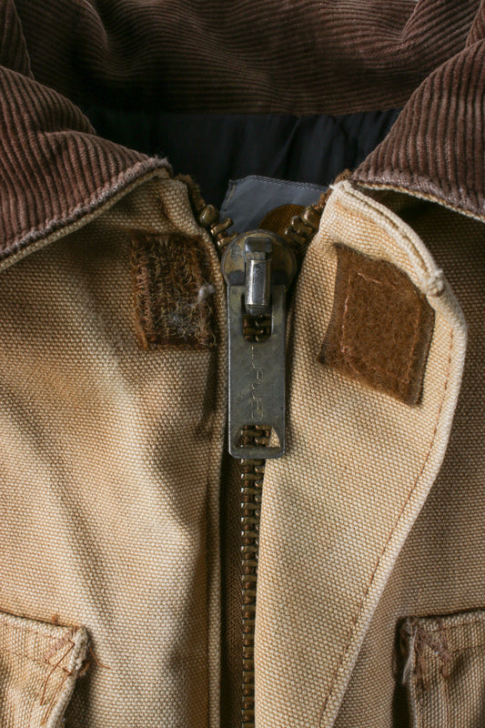 Carhartt quilted jacket with corduroy collar