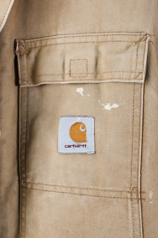 Carhartt quilted jacket with corduroy collar