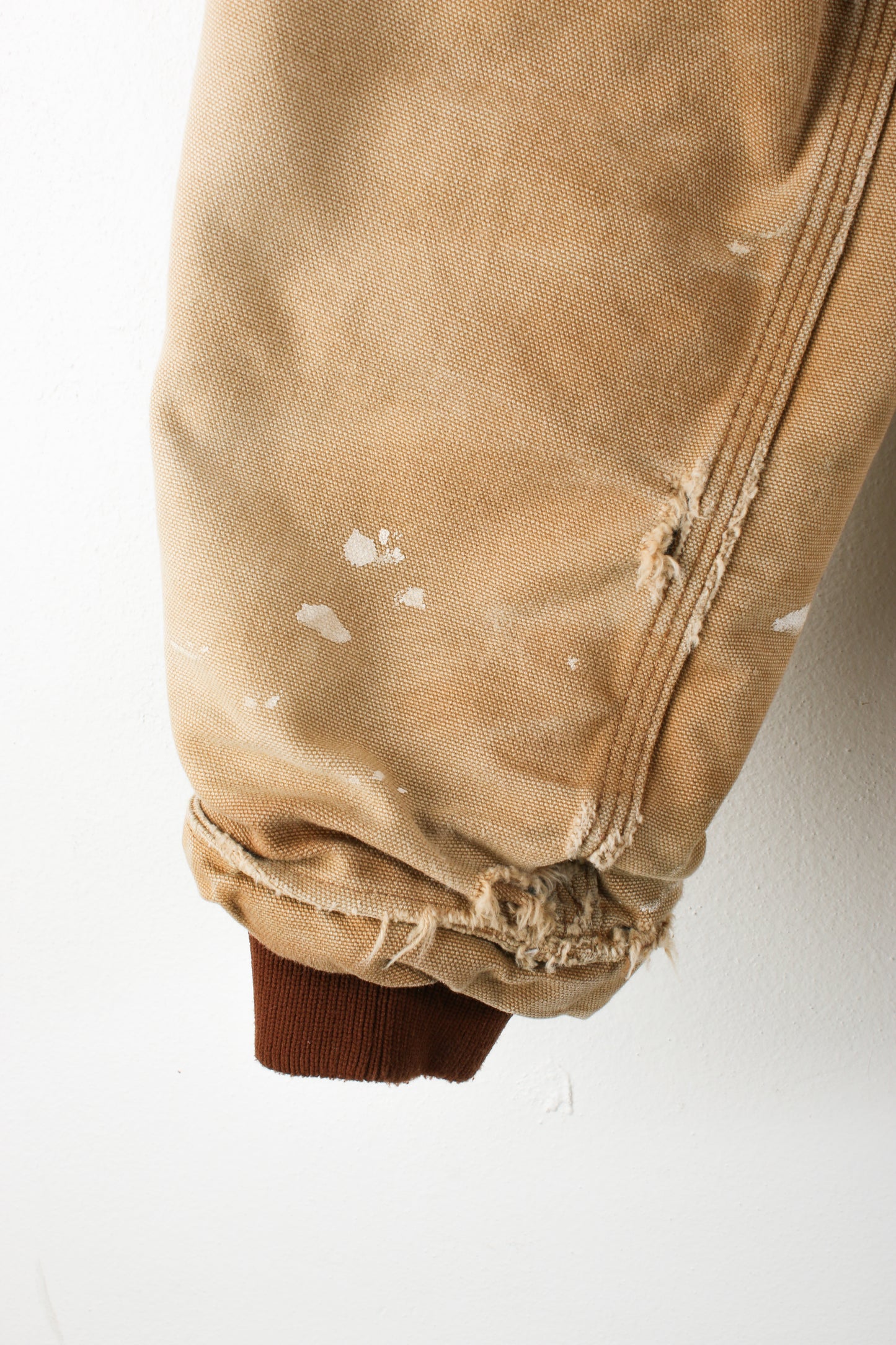 Carhartt quilted jacket with corduroy collar