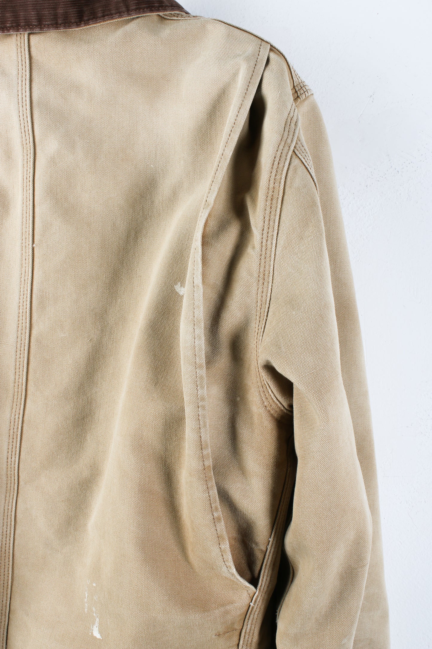 Carhartt quilted jacket with corduroy collar