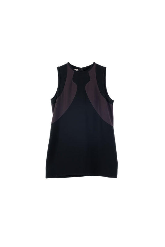 Mini abito nero marrone da donna Miu Miu