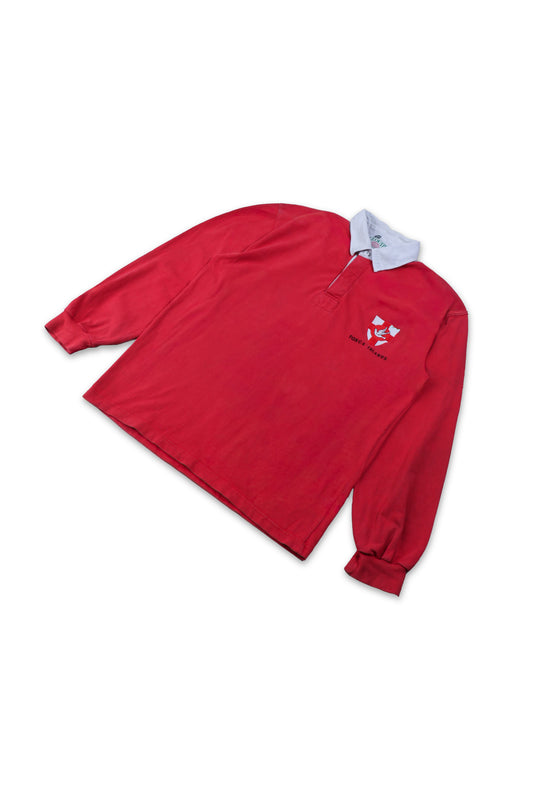 Vintage Tonga Islands Red Rugby Polo