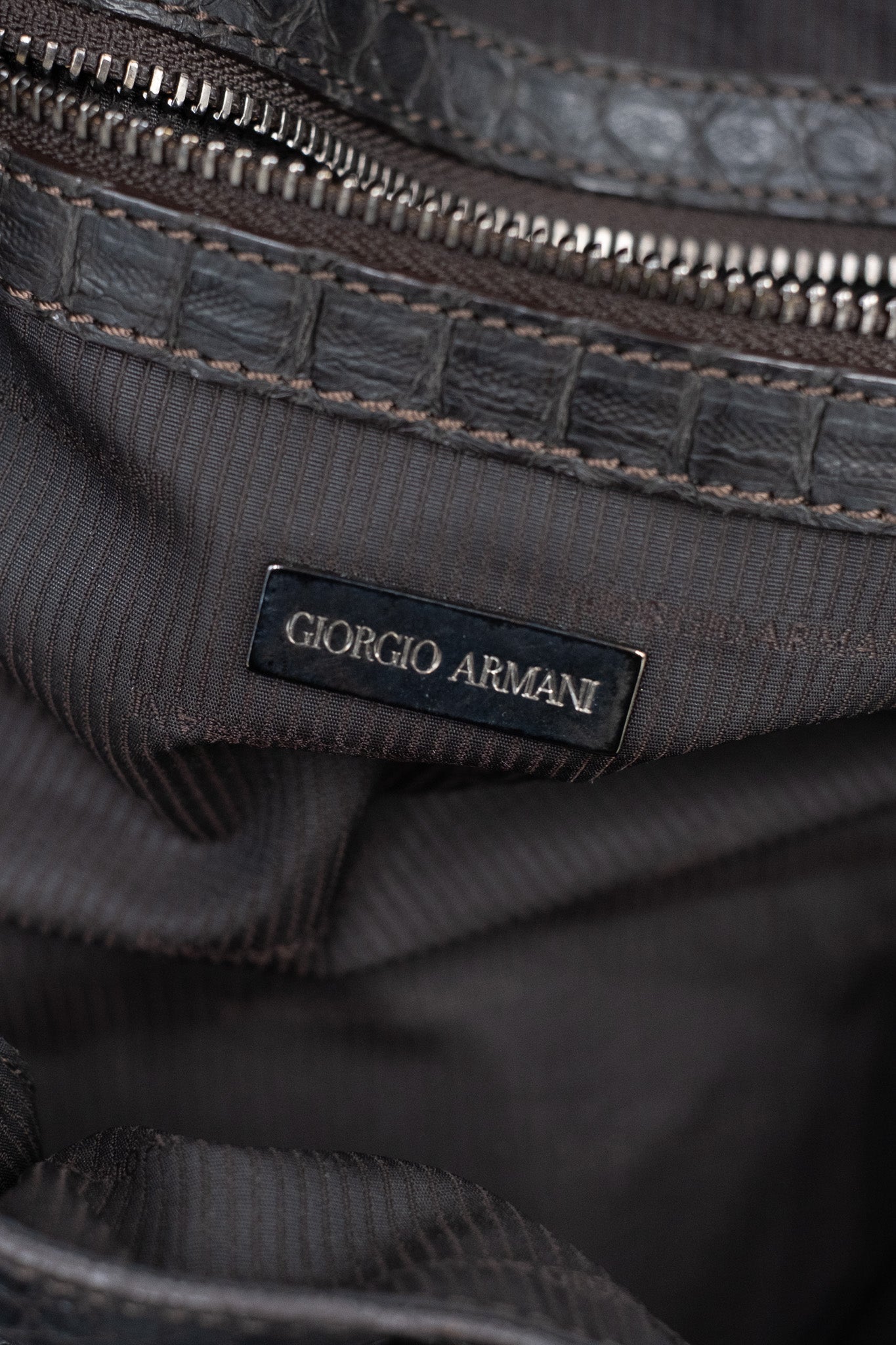 Giorgio Armani Python Leather Handbag