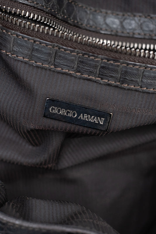 Giorgio Armani Python Leather Handbag