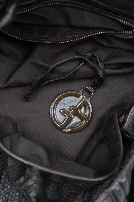 Giorgio Armani Python Leather Handbag