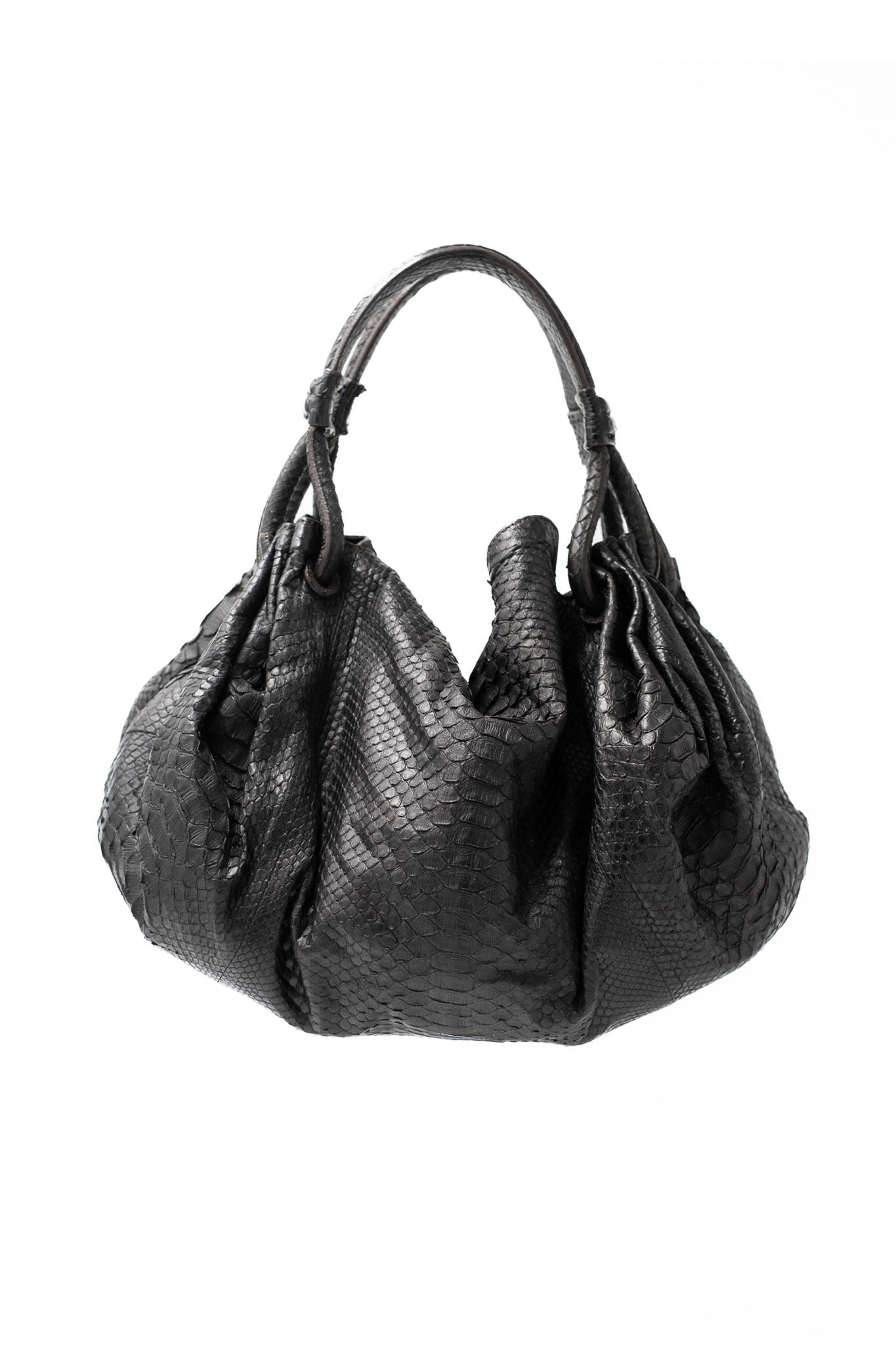 Giorgio Armani Python Leather Handbag
