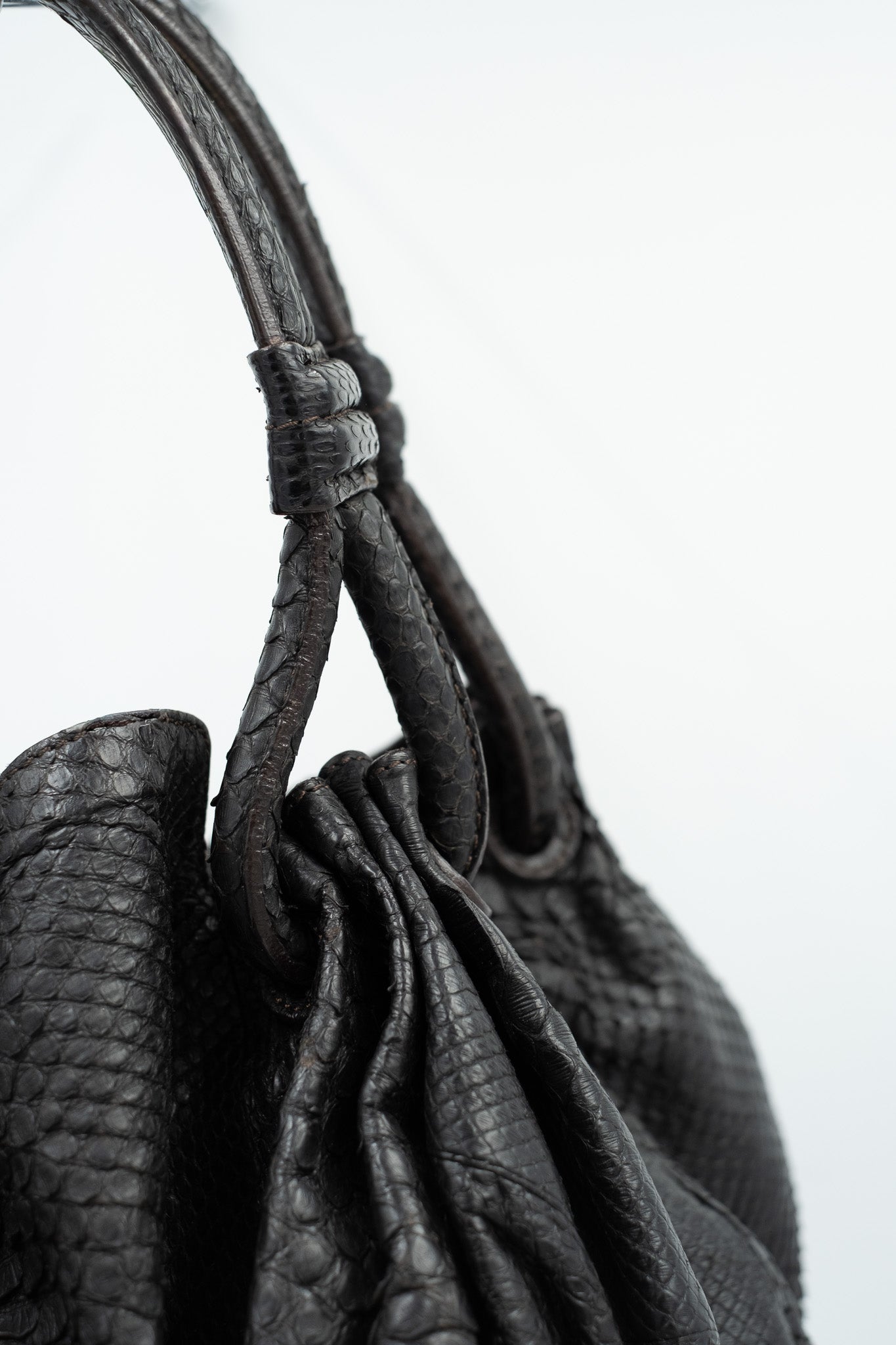 Giorgio Armani Python Leather Handbag