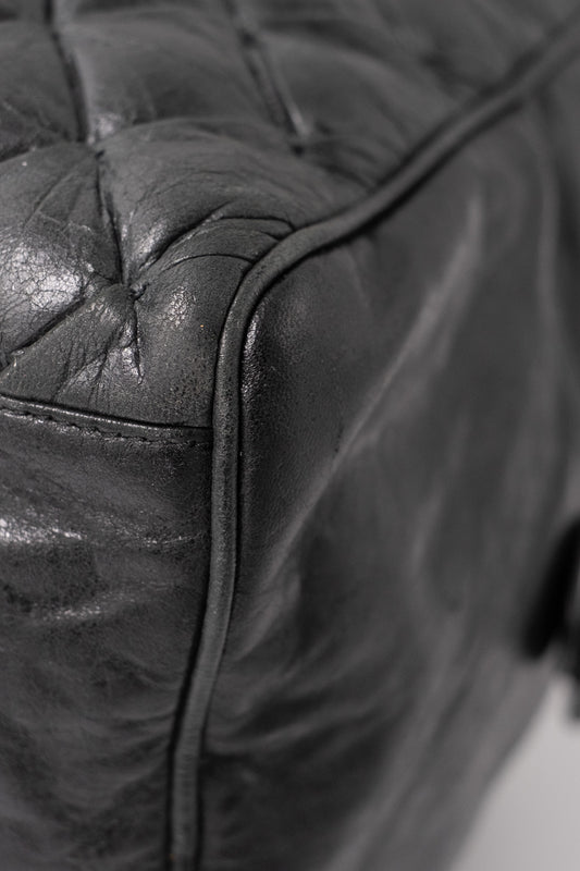 Borsa a mano in pelle trapuntata Matelassé Balenciaga nera