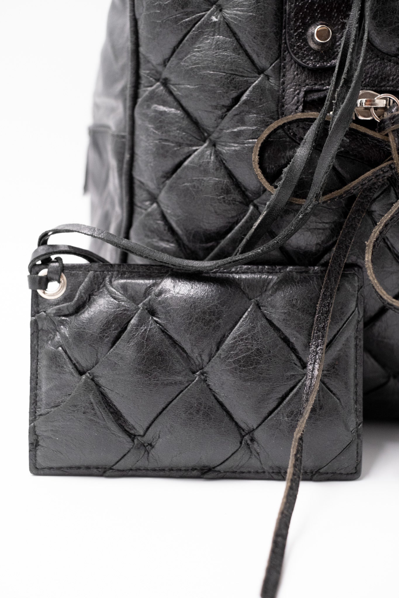 Borsa a mano in pelle trapuntata Matelassé Balenciaga nera