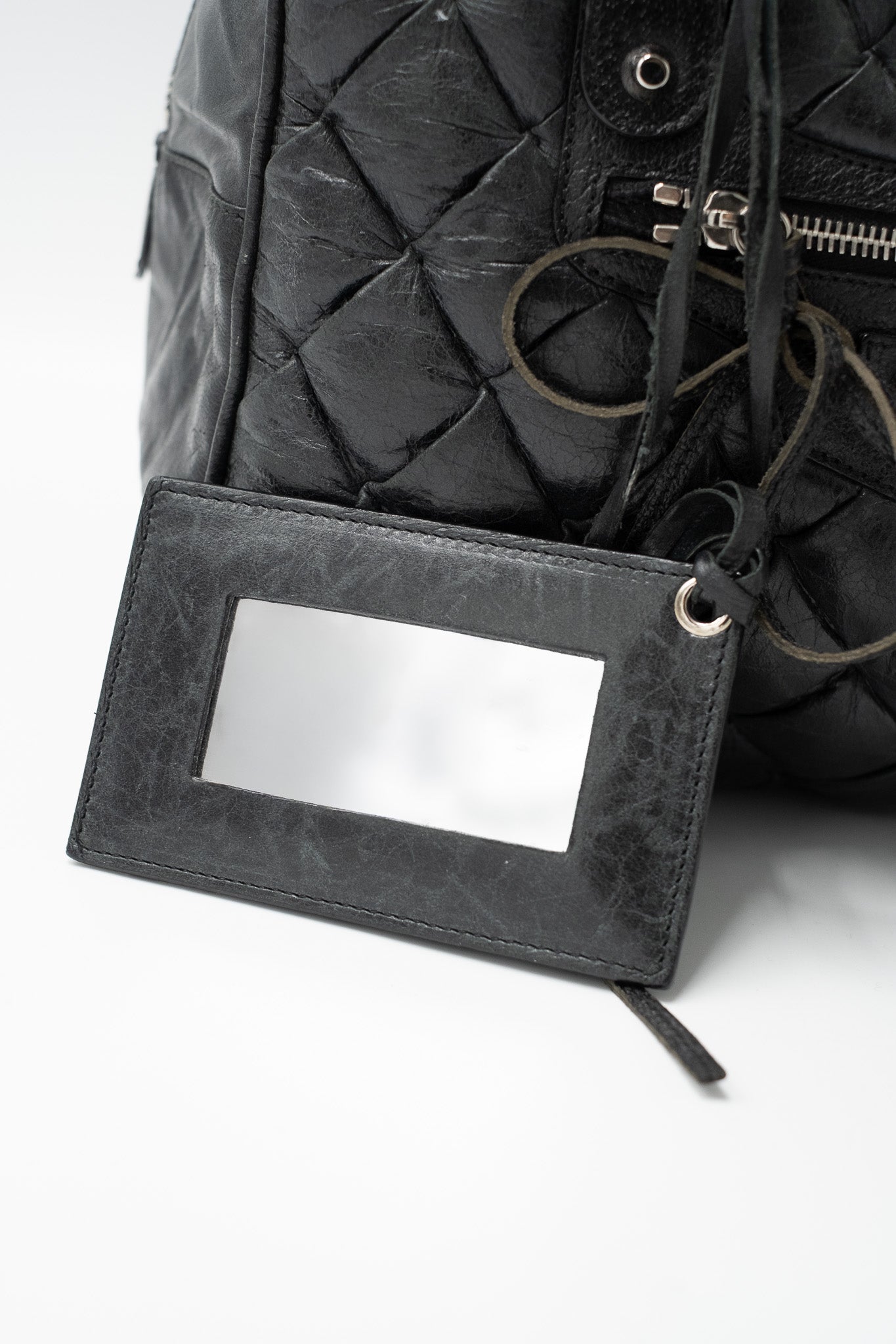 Borsa a mano in pelle trapuntata Matelassé Balenciaga nera
