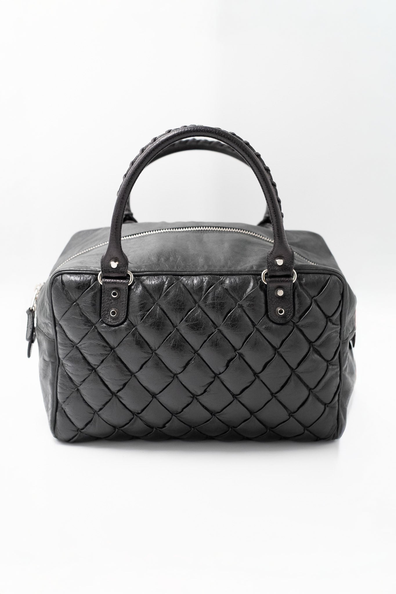 Borsa a mano in pelle trapuntata Matelassé Balenciaga nera