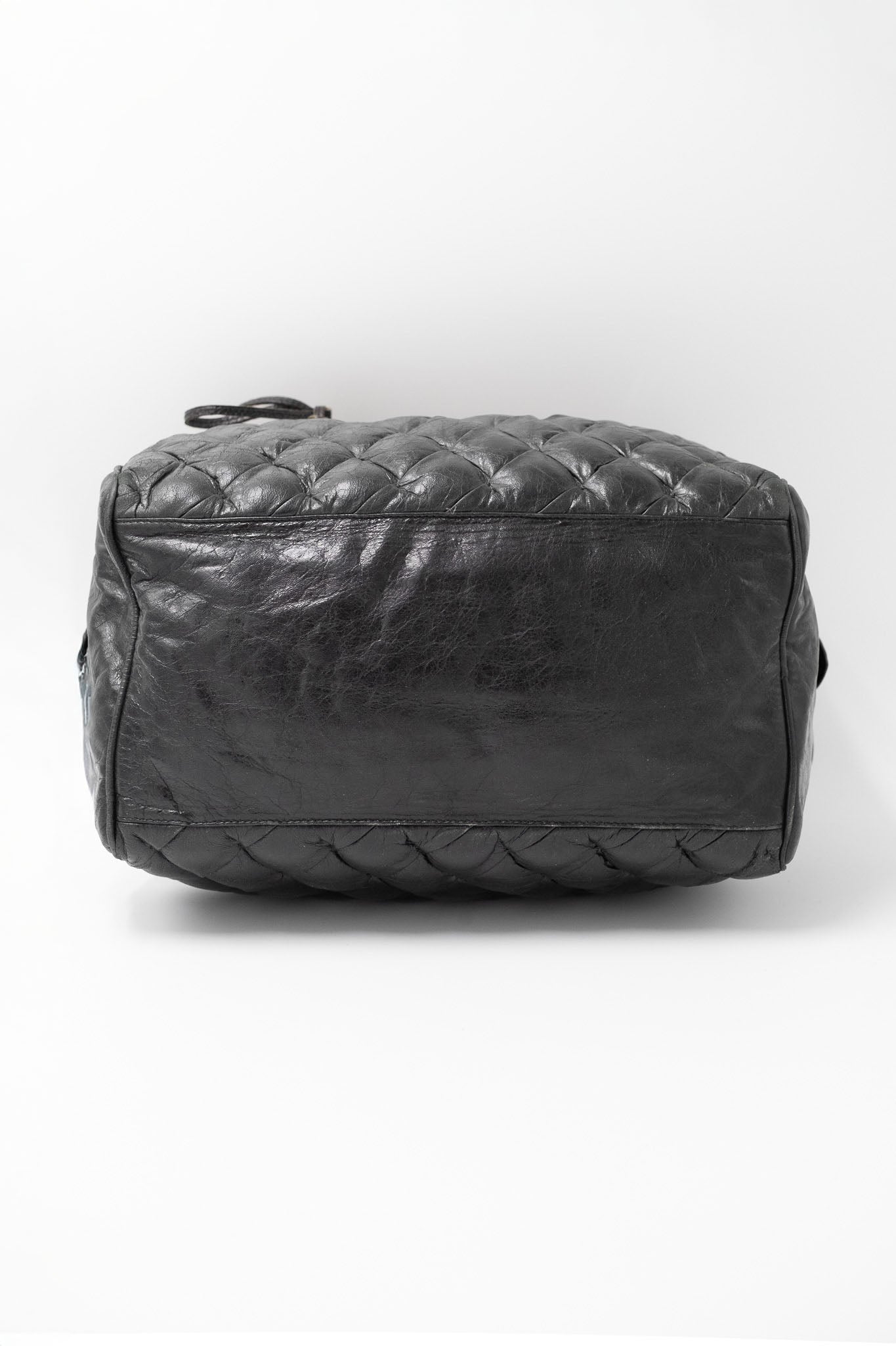 Borsa a mano in pelle trapuntata Matelassé Balenciaga nera