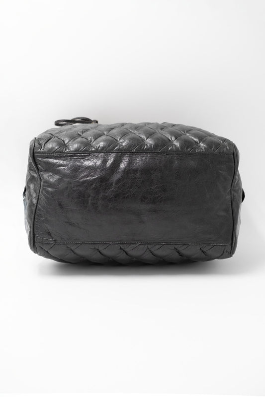 Borsa a mano in pelle trapuntata Matelassé Balenciaga nera