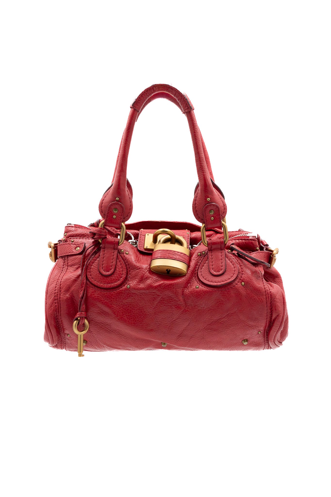 Chloé Paddington Medium in Red Leather