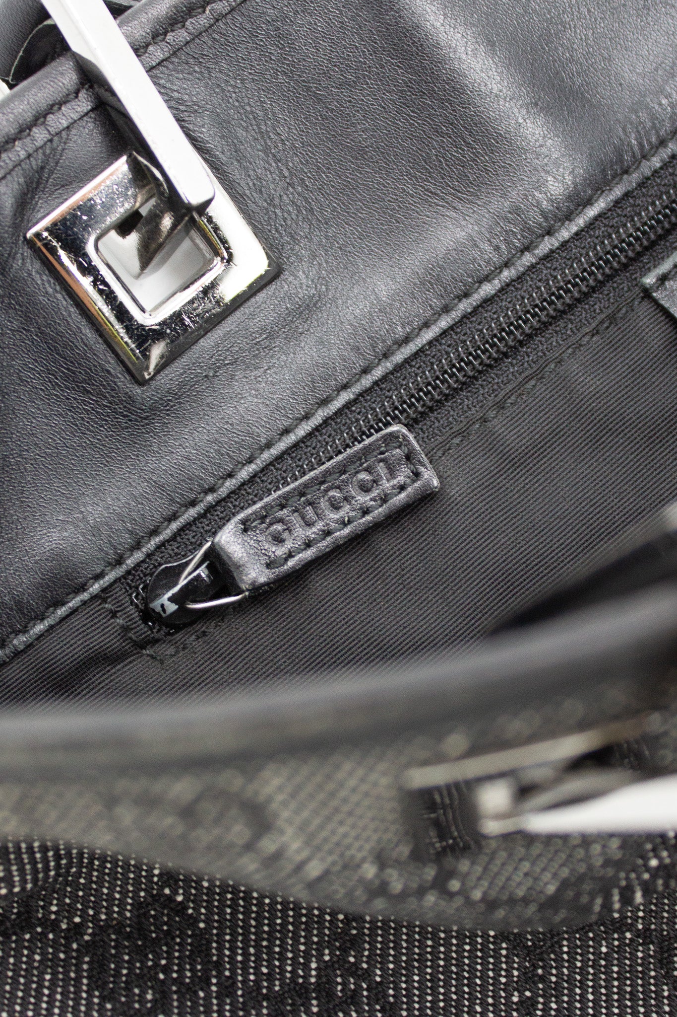 Gucci Tote GG Denim Nero — Tom Ford Era