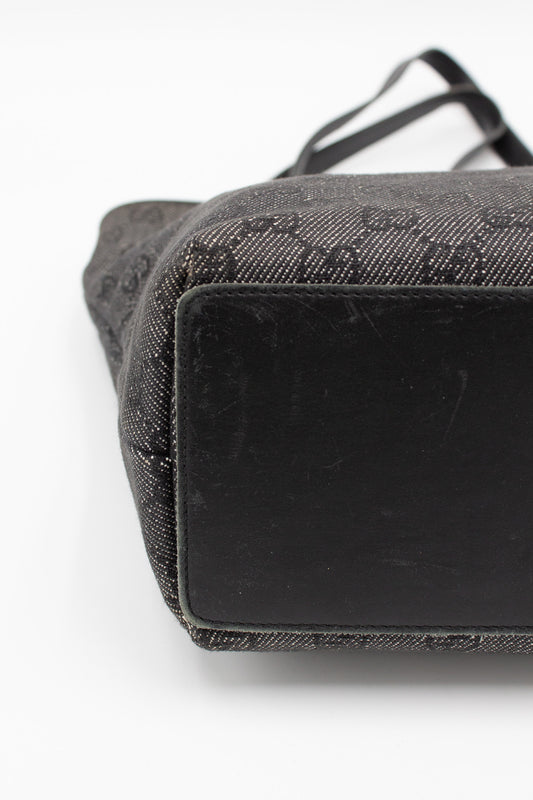 Gucci Tote GG Denim Nero — Tom Ford Era