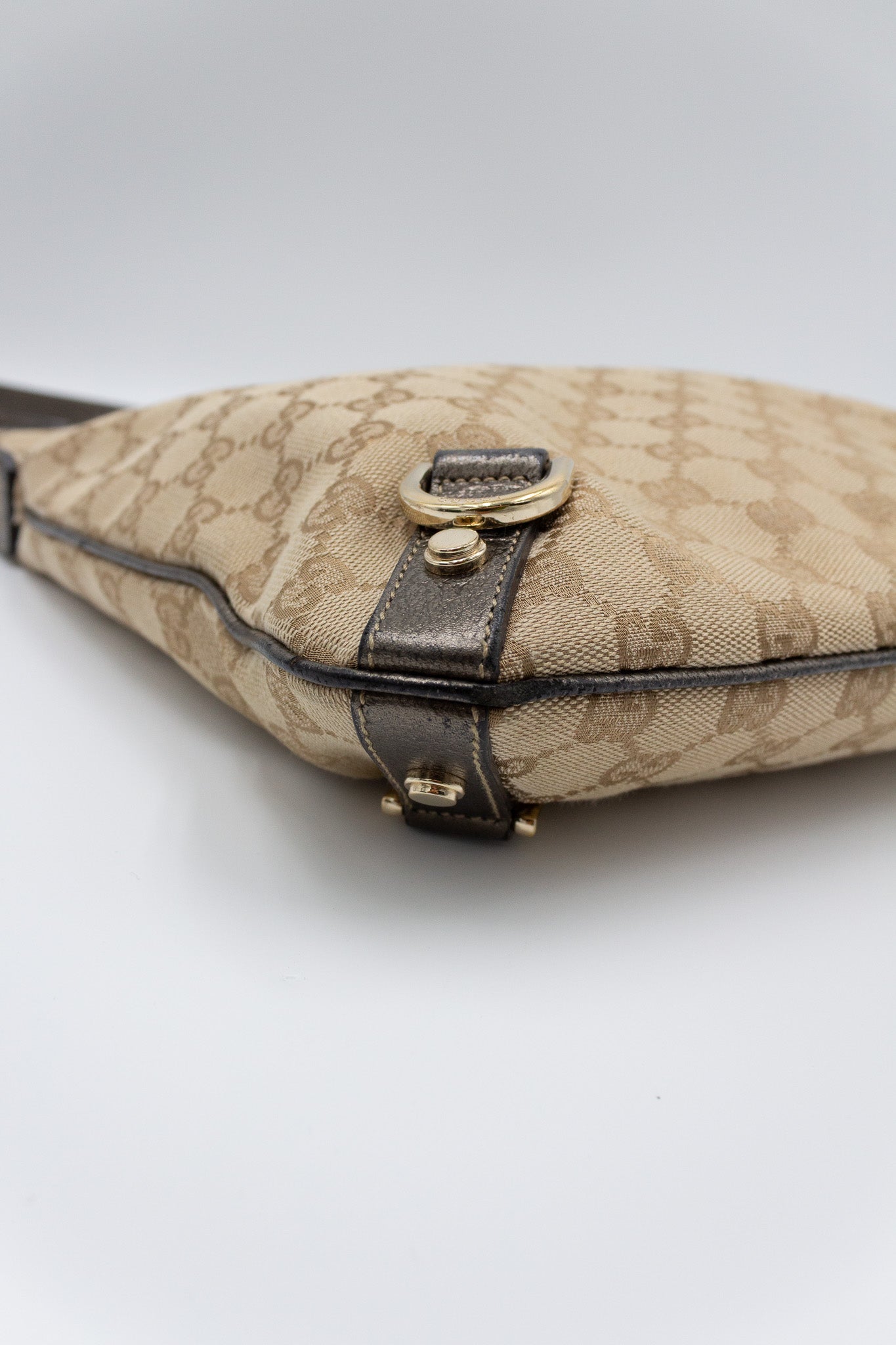 Gucci Monogram Canvas Shoulder Bag