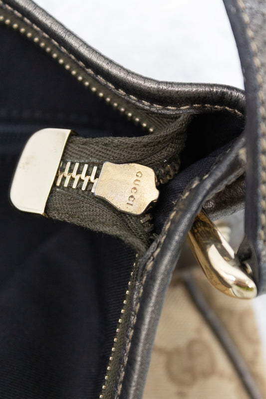 Gucci Monogram Canvas Shoulder Bag