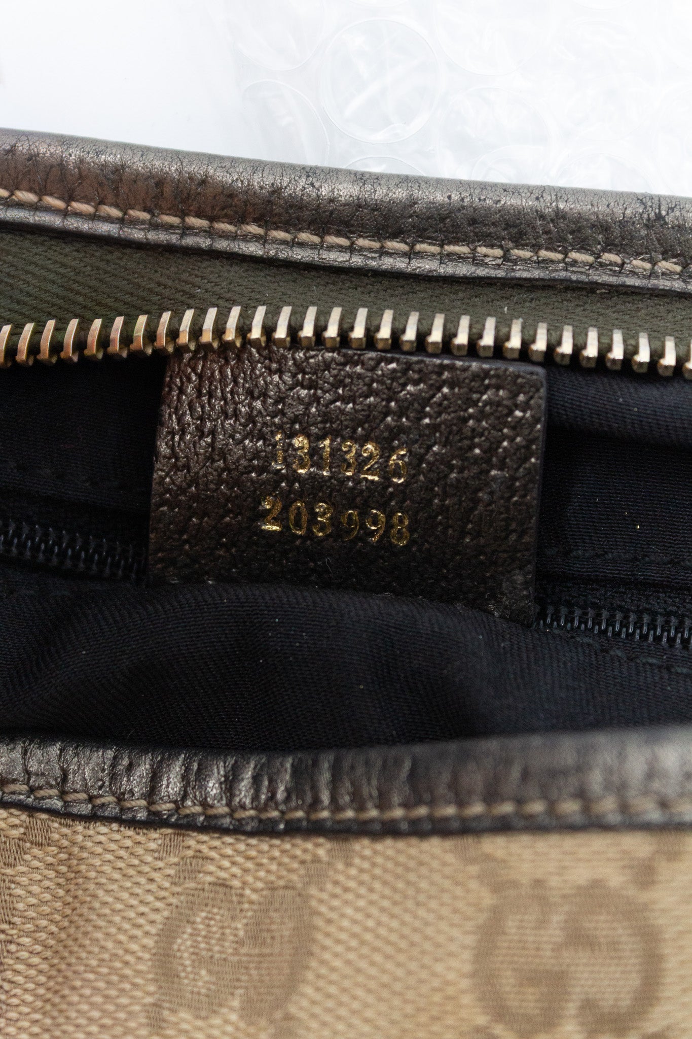 Gucci Monogram Canvas Shoulder Bag