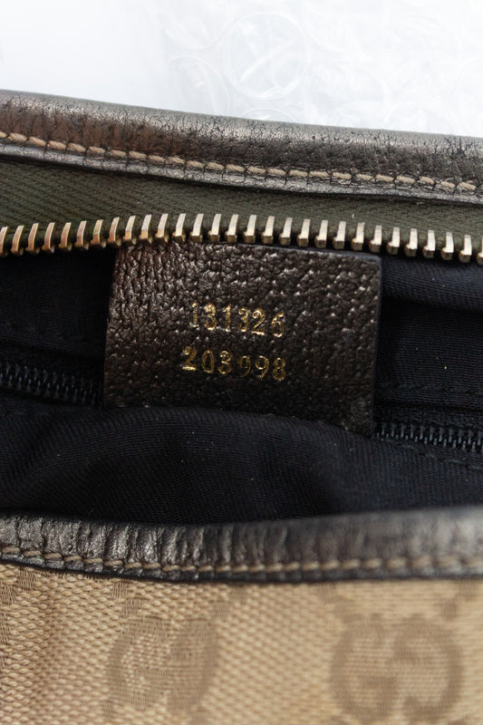 Gucci Monogram Canvas Shoulder Bag