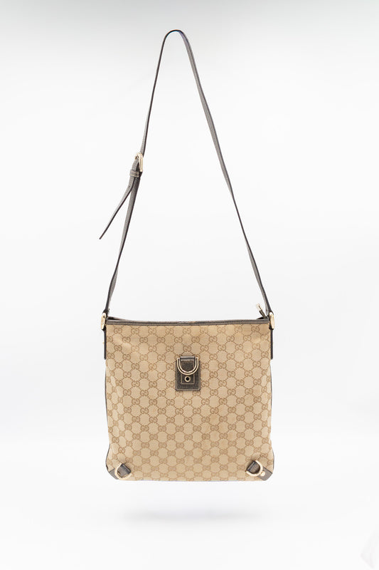 Gucci Monogram Canvas Shoulder Bag