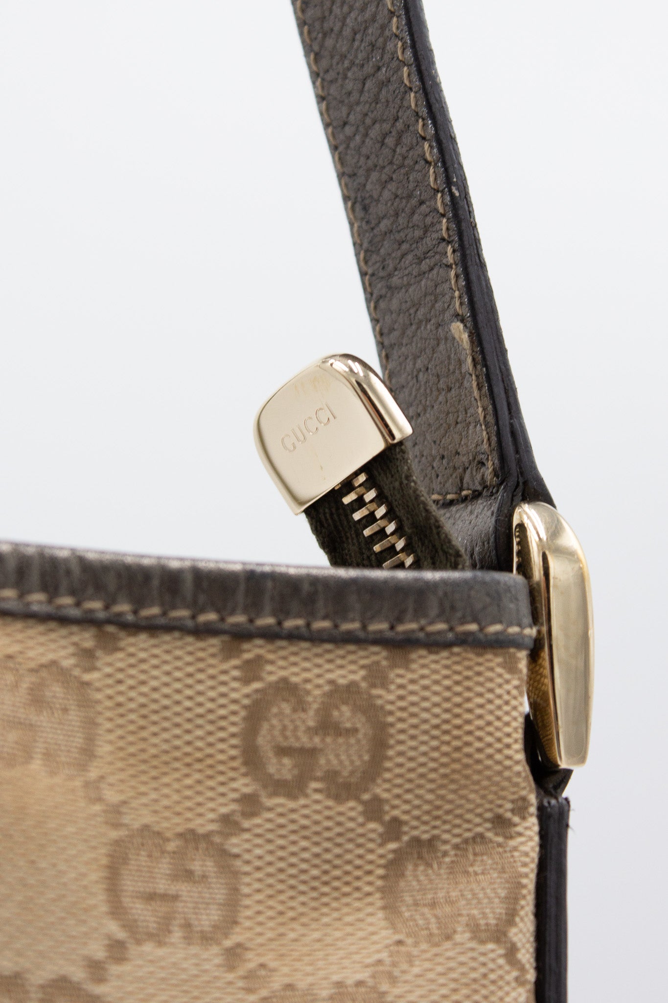 Gucci Monogram Canvas Shoulder Bag