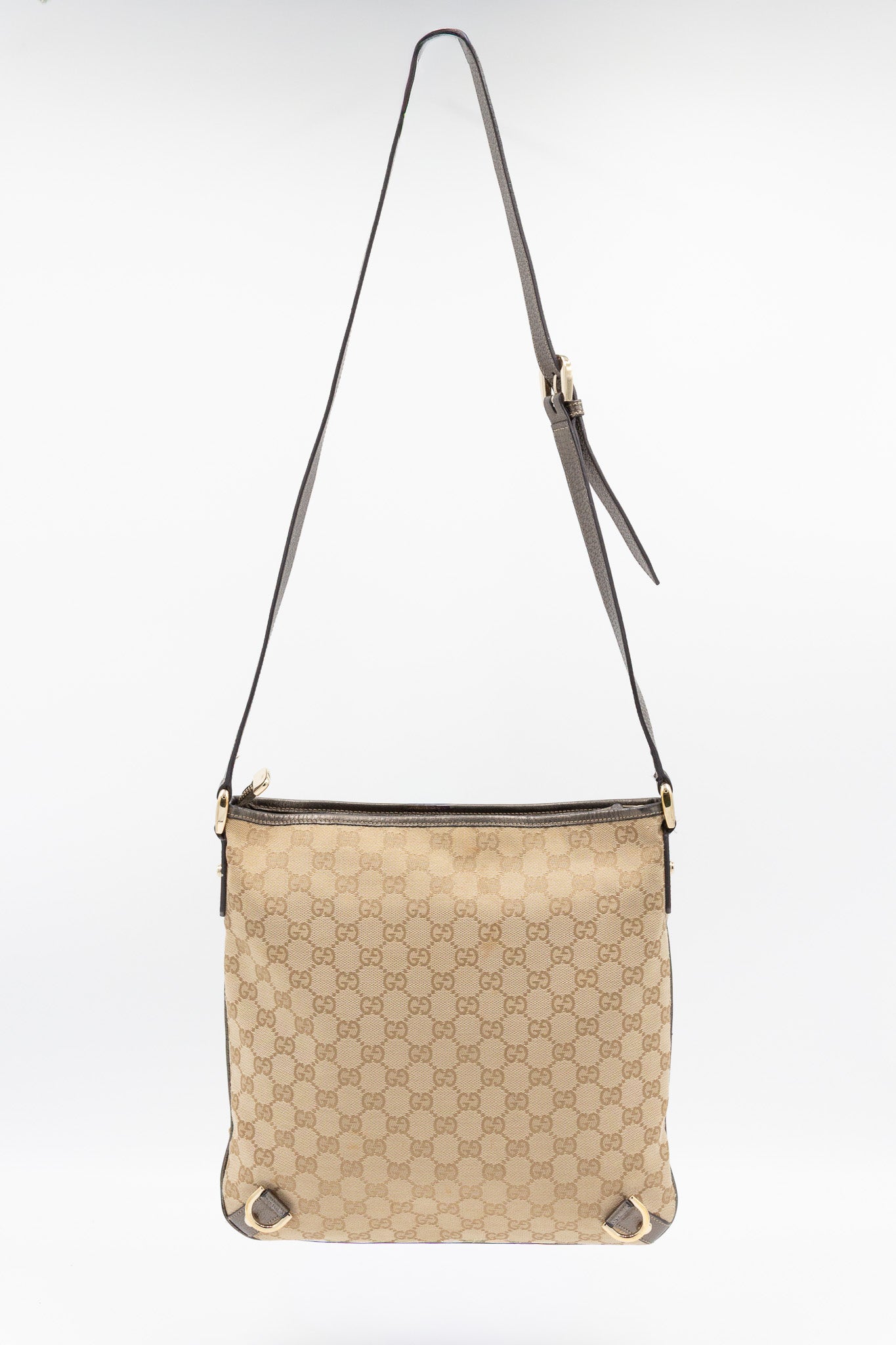 Gucci Monogram Canvas Shoulder Bag