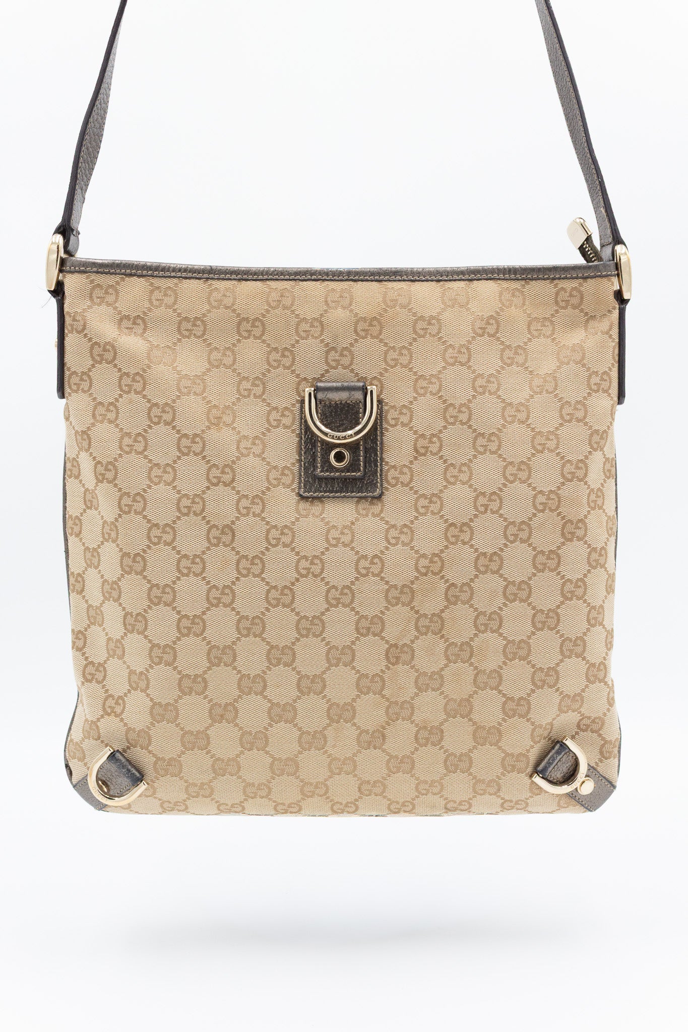 Gucci Monogram Canvas Shoulder Bag