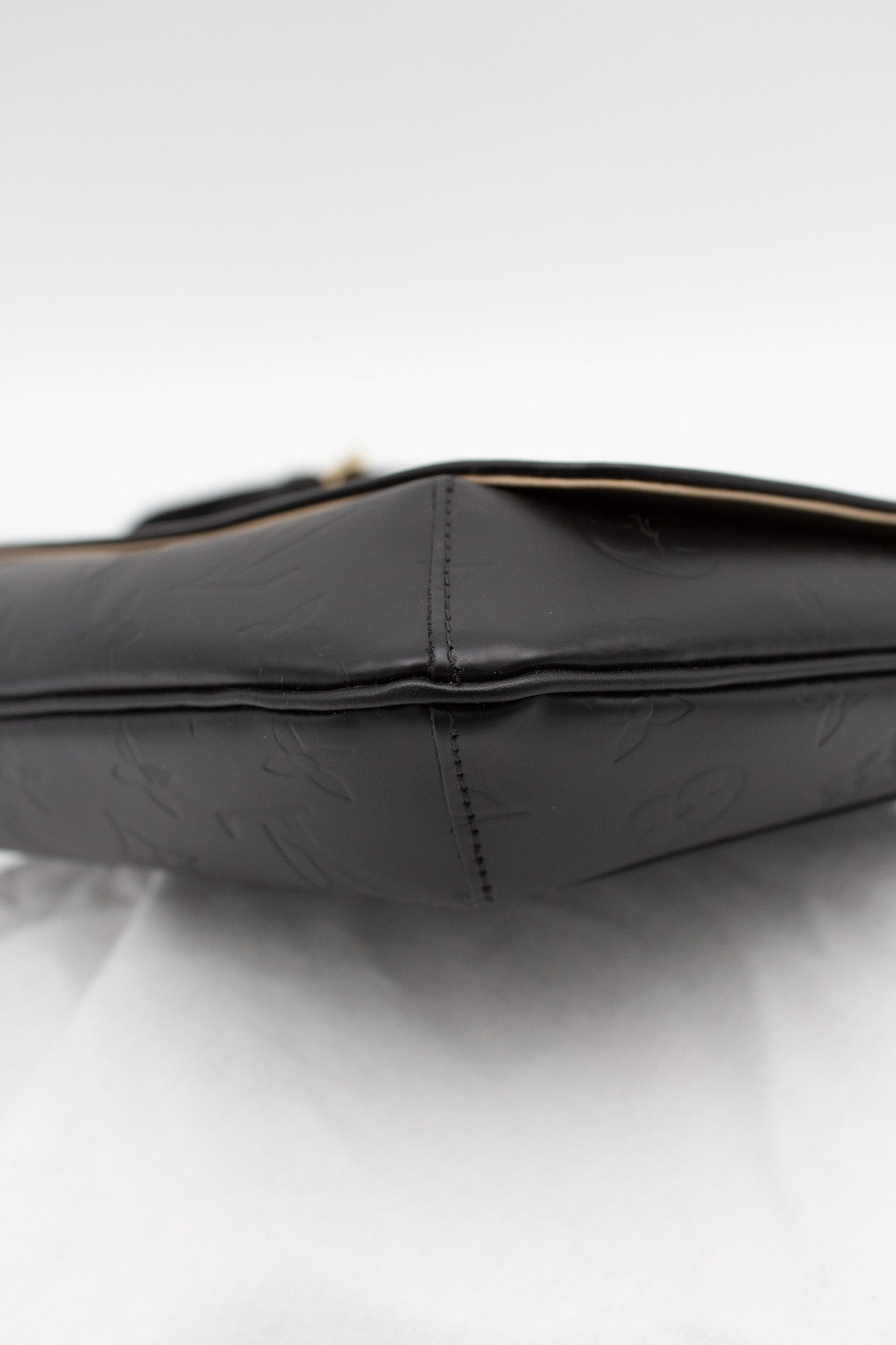 Louis Vuitton Black Monogram Leather Shoulder Bag