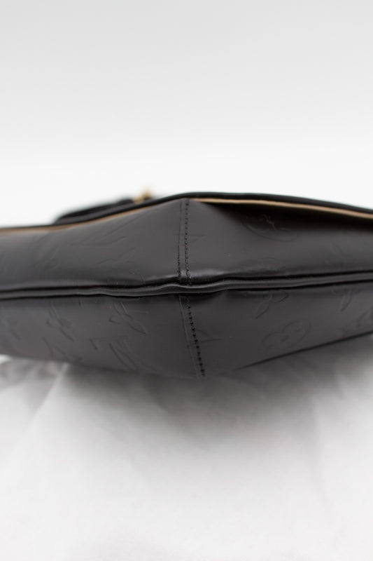 Louis Vuitton Black Monogram Leather Shoulder Bag